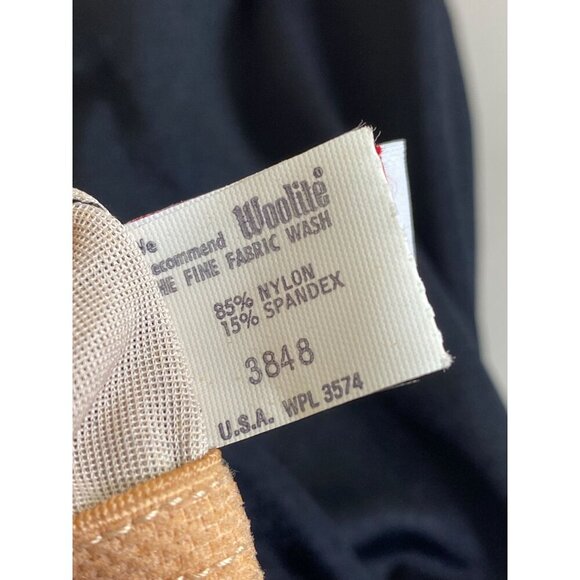 Vintage Cole Of California 40s 50s Retro One Piece Swimsuit Size 10 Black Red - Picture 4 of 16